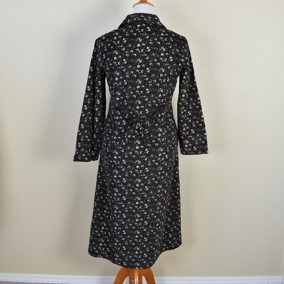 Vintage La Cera Corduroy Floral Dress NEW - M - Picture 8 of 12